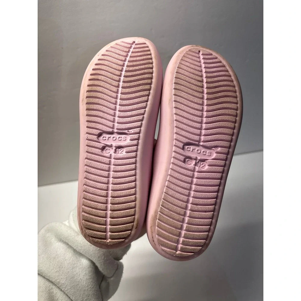 Crocs Pink Mary Jane's with Bows (Sz. C12)